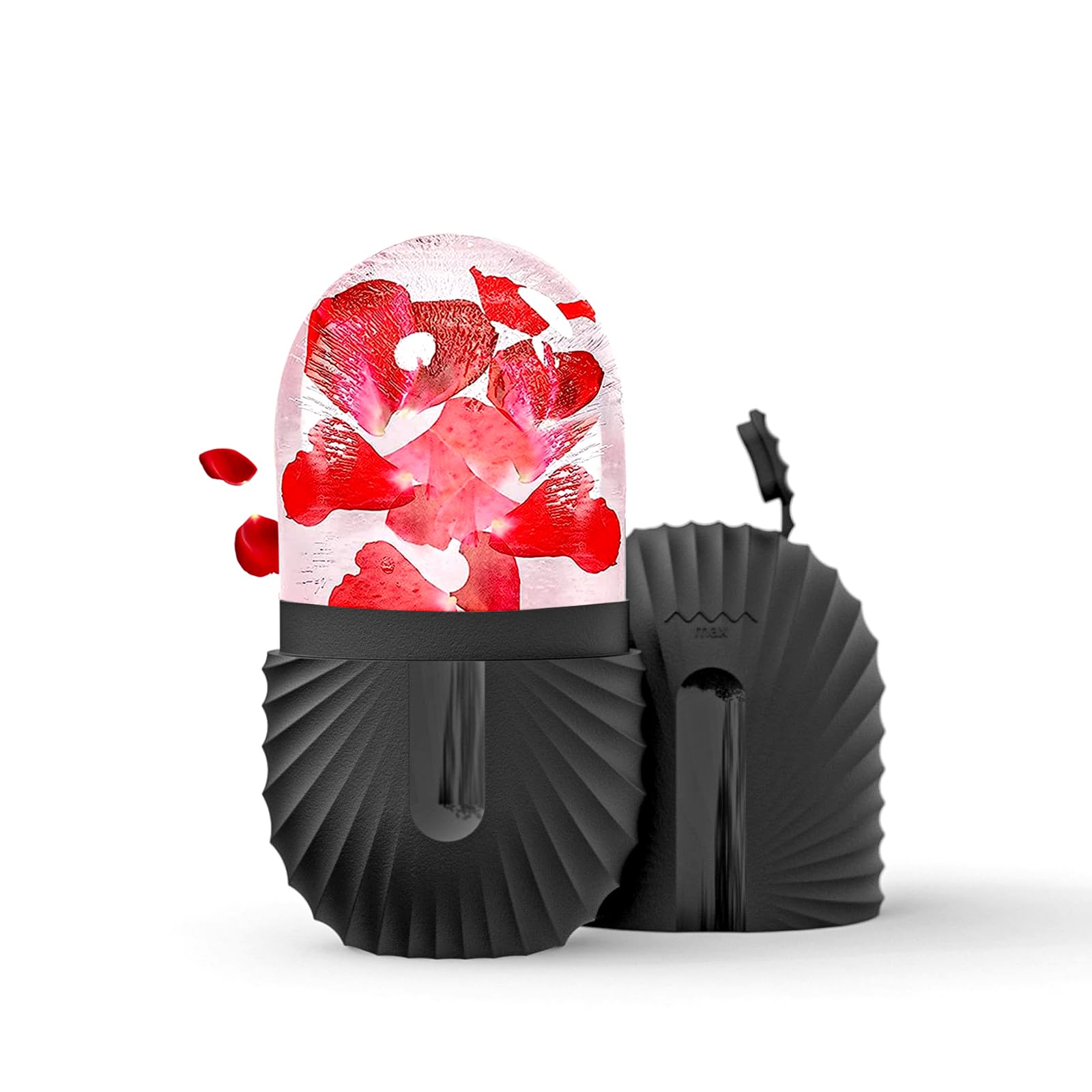 Joyeee Ice Roller, rodillo de hielo facial, Ojo Masaje Belleza facial Cuidado de la piel Compresa de hielo Reduce los poros, antiarrugas, reduce la hinchazón, mejora la elasticidad de la piel, Negro