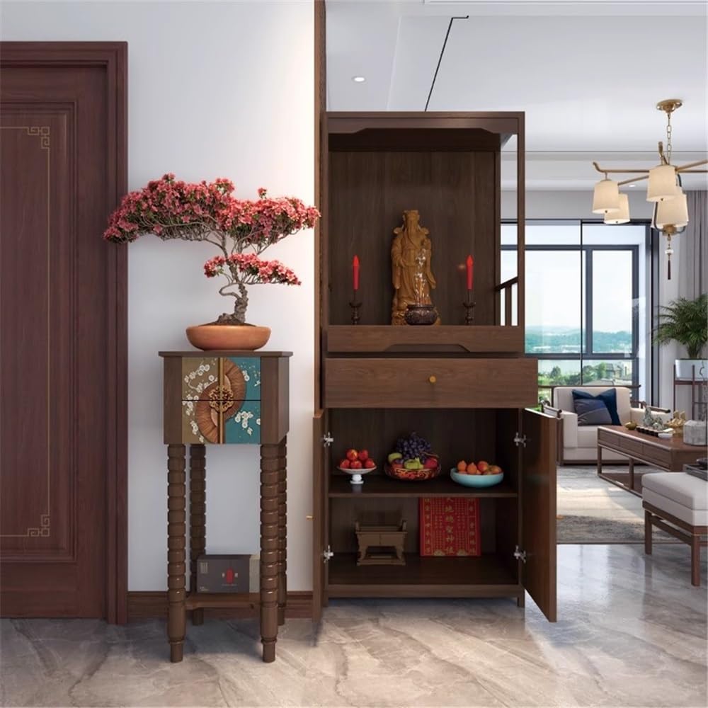 Mesa de altar para meditación Nuevo estilo chino con mesa de ofrendas riqueza para la oración