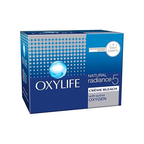 Oxylife Salon Professional Natural Radiance 5 Crème Bleach - 9g | With Oxysphere Technology | For Radiant and Even Skin Tone | Enriched With Vitamin E & Glycerine | Fights 5 Skin Problems | Professional Spa Like Experience
