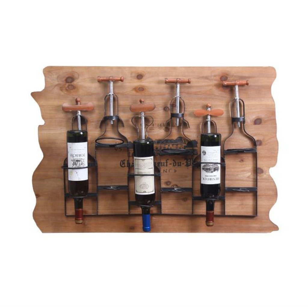 Étagère murale LOFT porte-bouteilles de vin LUNEZY idéal pour vos soirées salon