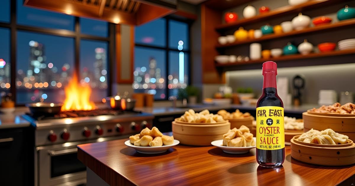 Far East Oyster Flavored Sauce, Twelve 5 Ounce Bottles of Asian Oyster Sauce, Delicious Asian Sauce (5 Ounce Bottle, 12-pack), Brown