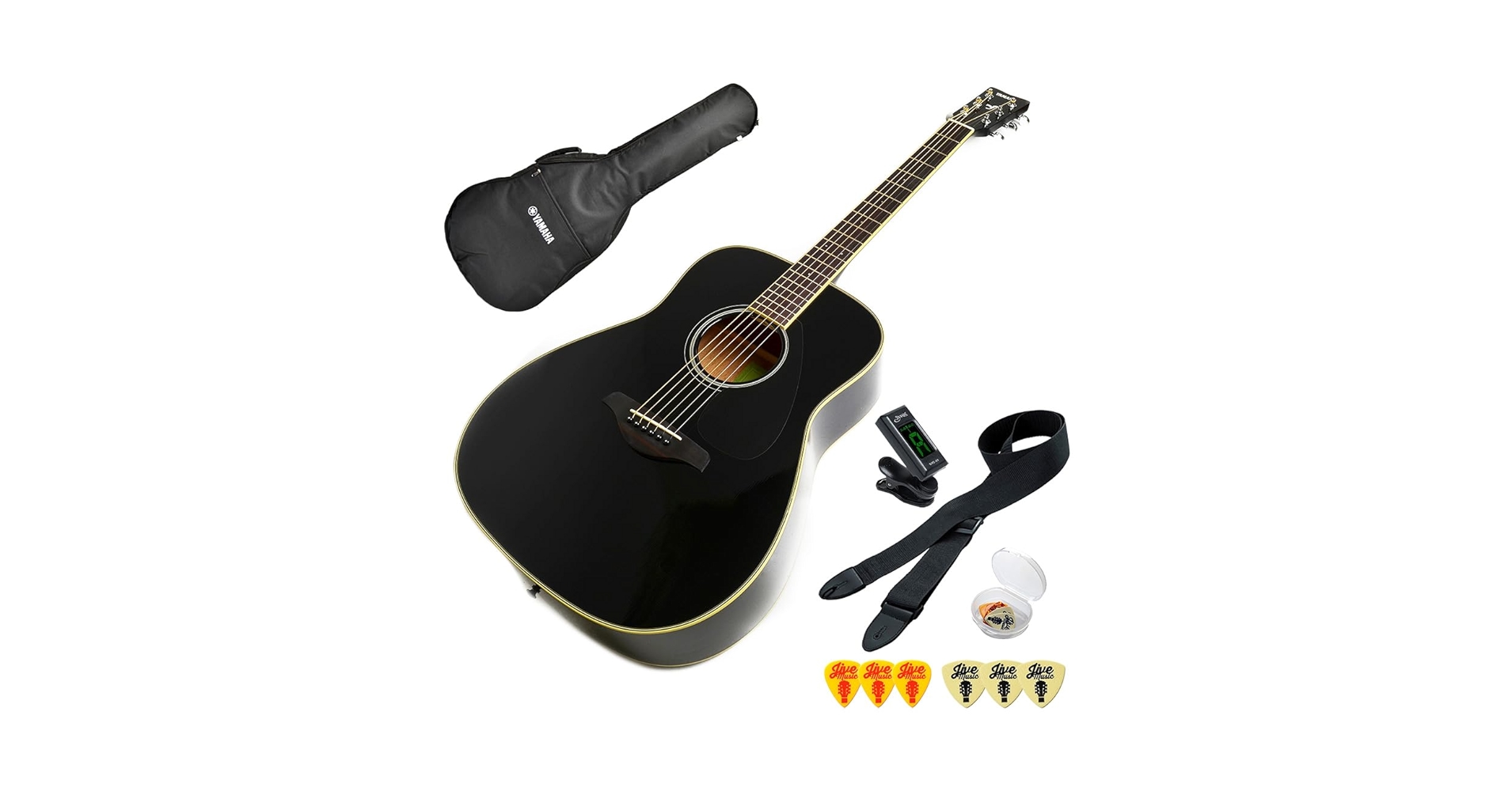 Yamaha FG820 アコースティックギター ブラック　ソフトケース付 YAMAHA FG820 BL (ブラック) アコースティックギター 教本付き