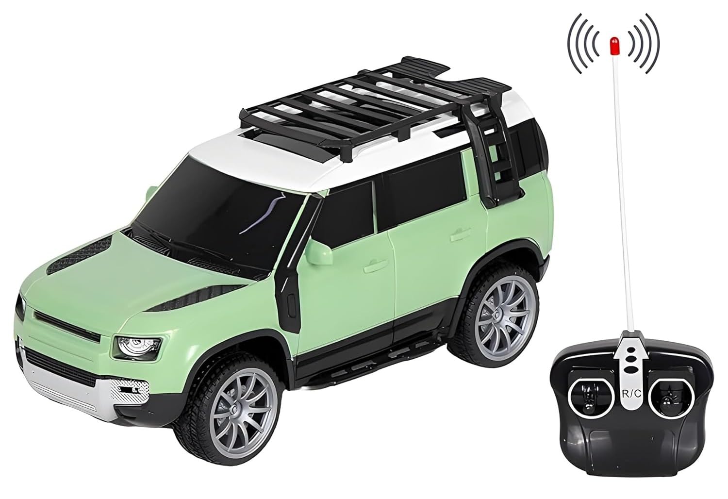 TEC TAVAKKAL Remote Controlled Super Racing Car, Super Racing Sports High Speed Toy Vehicle, Motor RC Chargeable Cars for Kids (Defender Green)