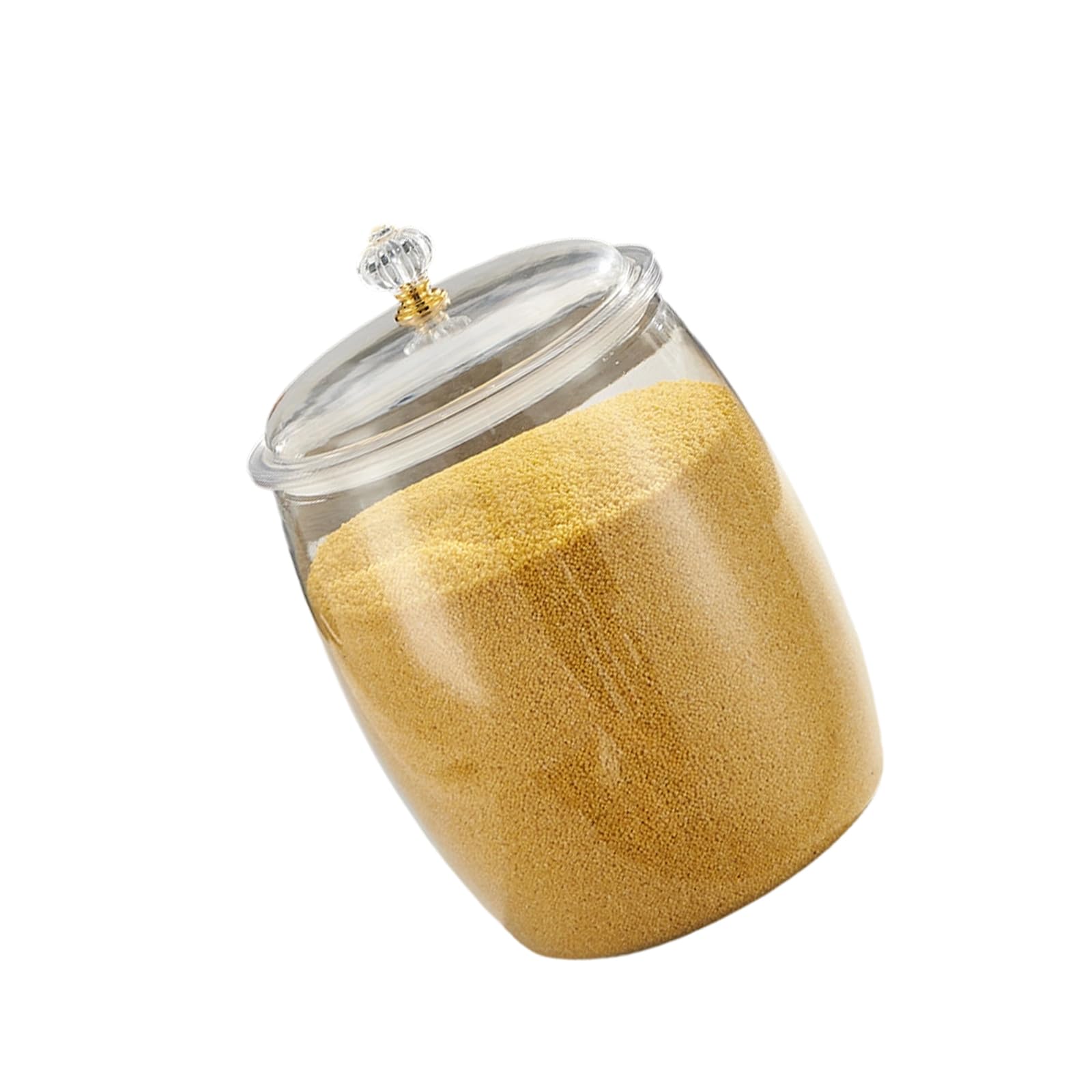 LUCKGONI Clear Food Storage Container With Airtights Lids For Kitchen Organization And Dry Goods Preservation