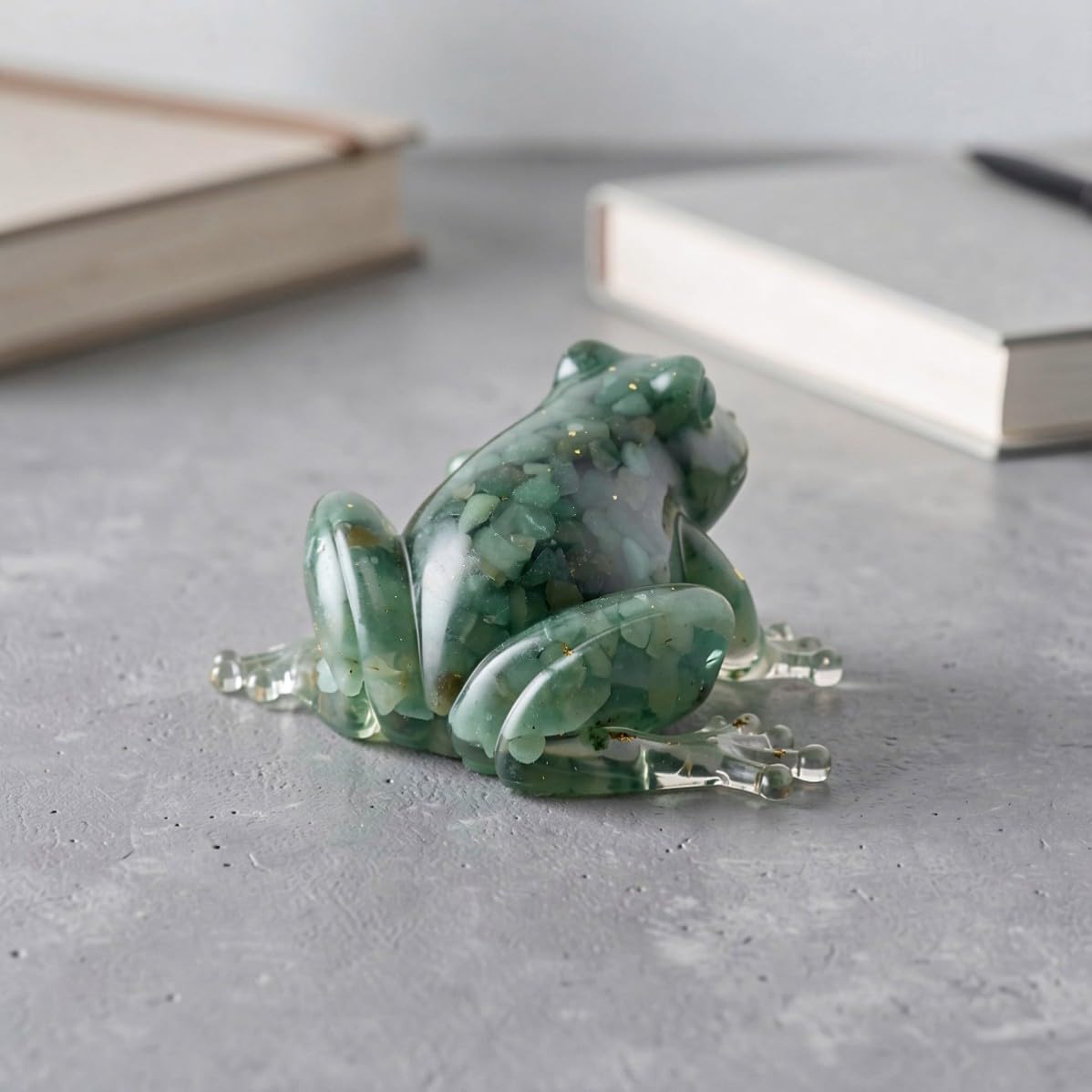 BESTOYARD Crystal Frog Figurine Mini Light Green Handcrafted Home Decor image 5