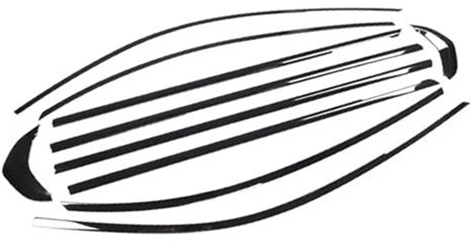 Joints de porte de fenêtre, garniture de fenêtre extérieure de voiture, bande d'étanchéité autocollante, coupe-froid, pièce automobile en acier inoxydable, for BMW, série 3 G20 G28 2019-2023 Joints de