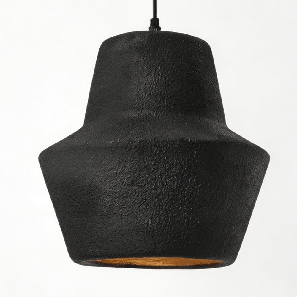 ESIYUVO Modern Minimalist Chandelier Single Head Hanging Lamp Metal Polystyrene Lighting Fixture 47.2in Height Adjustable Pendant Light E27 Base for Tea Room Entrance Hall Kitchen Island Hotel