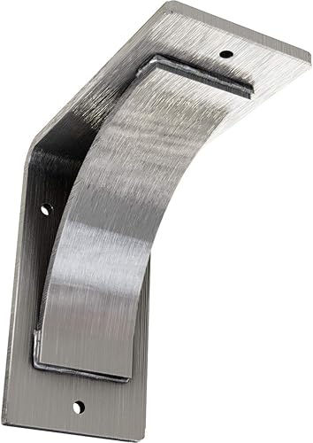 Vista 189 de Soporte de acero Morris de 3 pulgadas de ancho x 10 pulgadas de profundidad x 10 pulgadas de alto, con recubrimiento en polvo negro Negro