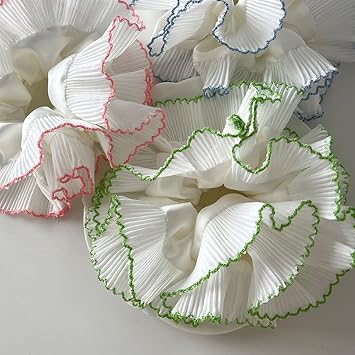Trendy Double Layer Pleated Hair Scrunchies Accessory for Versatile Looks