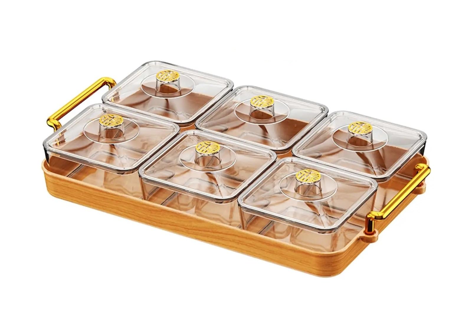 Bandeja dividida for servir refrigerios para Almacenar Nueces | Recipiente for nueces y dulces, plato, bandeja de frutos secos for escritorio de vacaciones, multifuncional