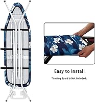 Vista 4 de Plam Trees - Tabla de planchar y cubierta, acolchado grueso, resistente al quemado, accesorios de cubierta para tabla de planchar, 54 x 15 pulgadas