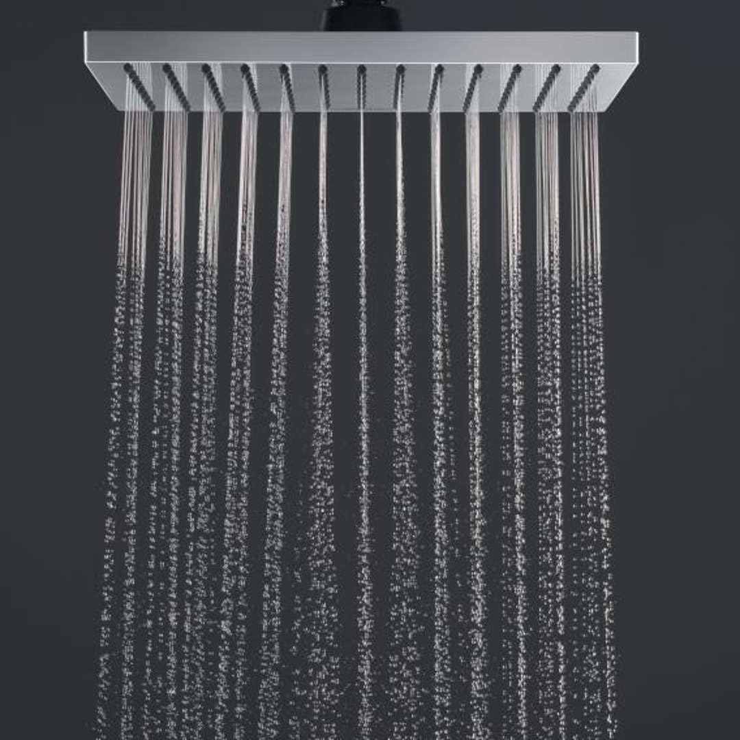 hansgrohe Vernis Shape Colonne de douche 230 1 jet EcoSmart 9l/min avec mitigeur thermostatique, noir mat, 26097670