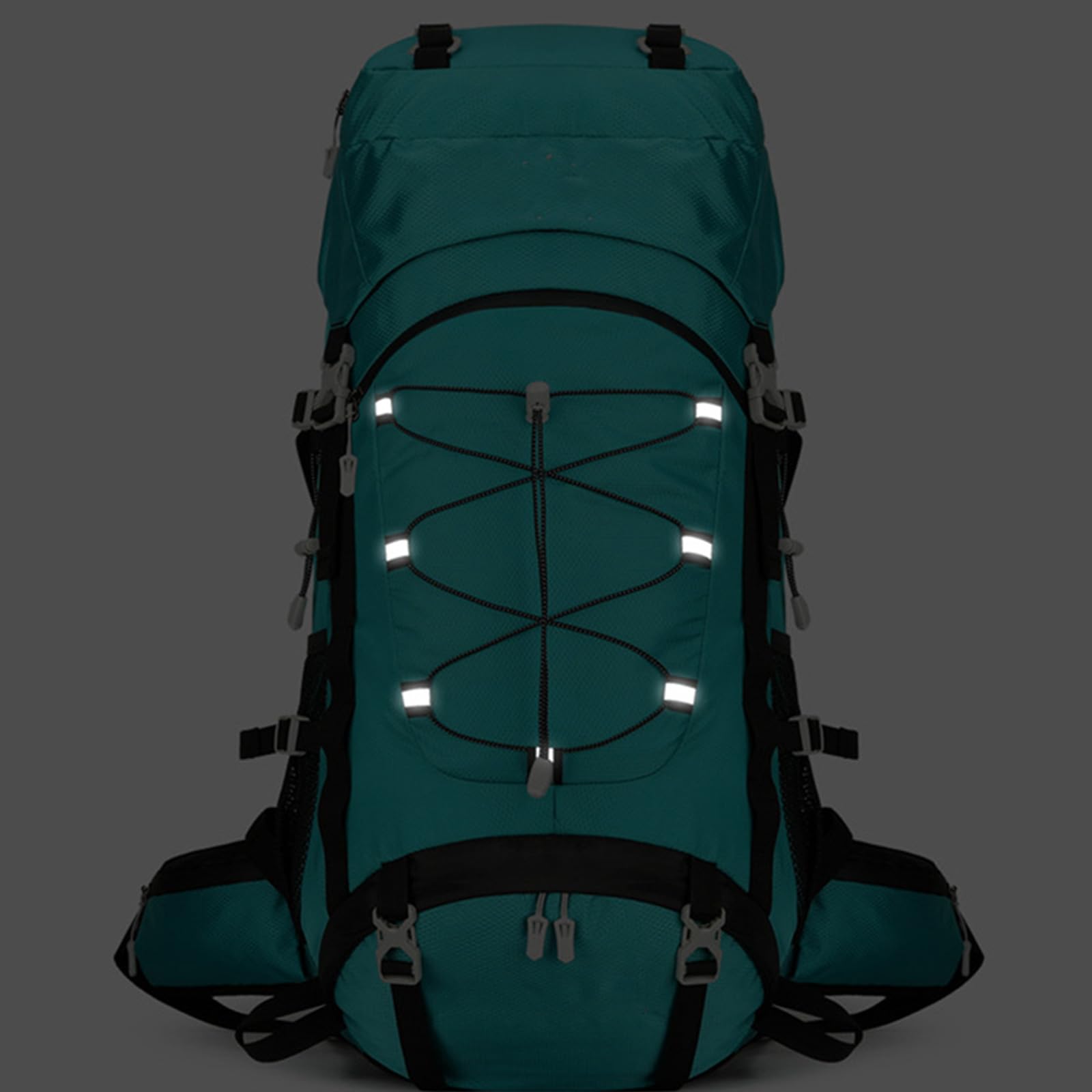 Robuster 60-Liter-Trekkingrucksack, ergonomisch, verstellbarer Schultergurt, Wanderrucksack, mehrere Fächer, für Camping, Outdoor-Ausrüstungstasche
