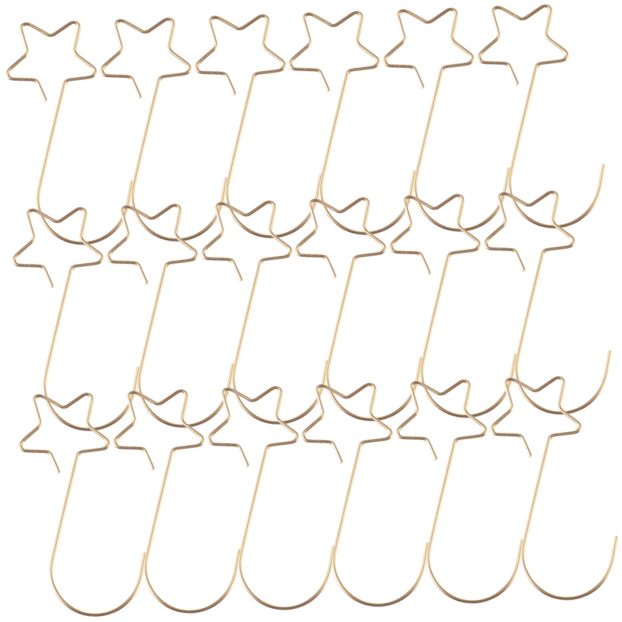 Ciieeo 100pcs Star-Shaped Christmas Ornament Hangers Hooks for Holiday Decorations Stockings Wreaths Baubles for Festive Atmosphere Daily Use