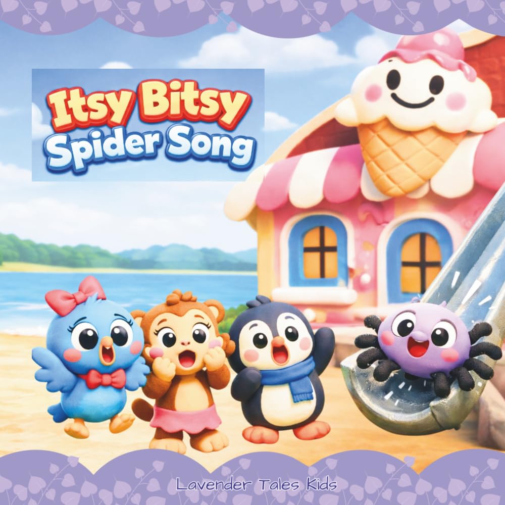 Itsy Bitsy Spider Song: Book for Preschool and Kindergarten Kids (Lavender Tales Nursery Rhyme Box Set)