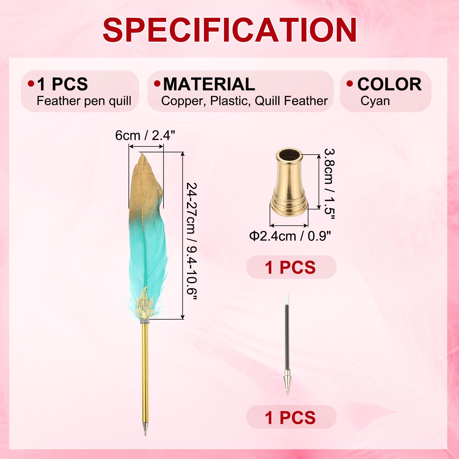 PATIKIL Feather Pen Quill - Image 2