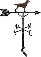 Vista 13 de Montague Metal Products Veleta de 32 pulgadas con adorno de golden retriever