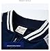 Meufam Toddler Kids Fashion Color Block Baseball Jacket Varsity Letterman Coat Fall Winter Fleece Bomber Vintage Outerwear (Navy,18 Months)