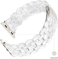 Vista 122 de Lightweight Resin Band For Apple Watch Series 11 10 SE 9 8 7 6 5 4 3 2 1 Ultra 3 2, Fashion Adjustable Replacement Strap for iWatch Bands 38mm 40mm