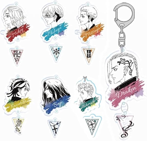 Amazon.co.jp: for 東京卍リベンジャーズ キーホルダー 10点セット for  
