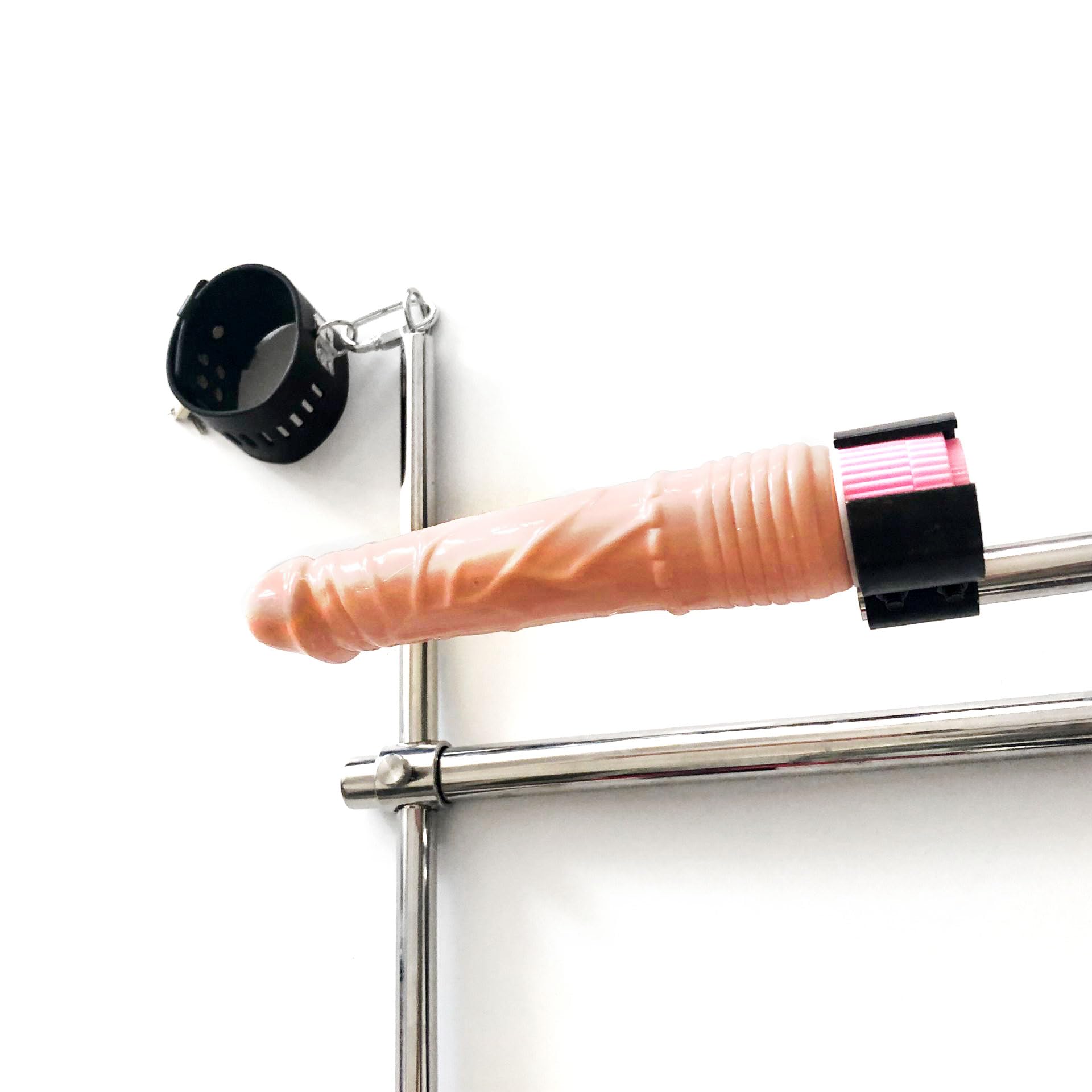 Kit de Contention BDSM Pilori Machine Slave avec Silicone Gode