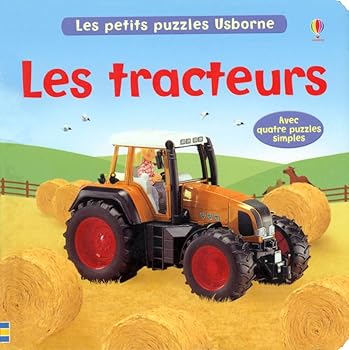 Paperback LES TRACTEURS - AVEC QUATRE PUZZLES SIMPLES [French] Book