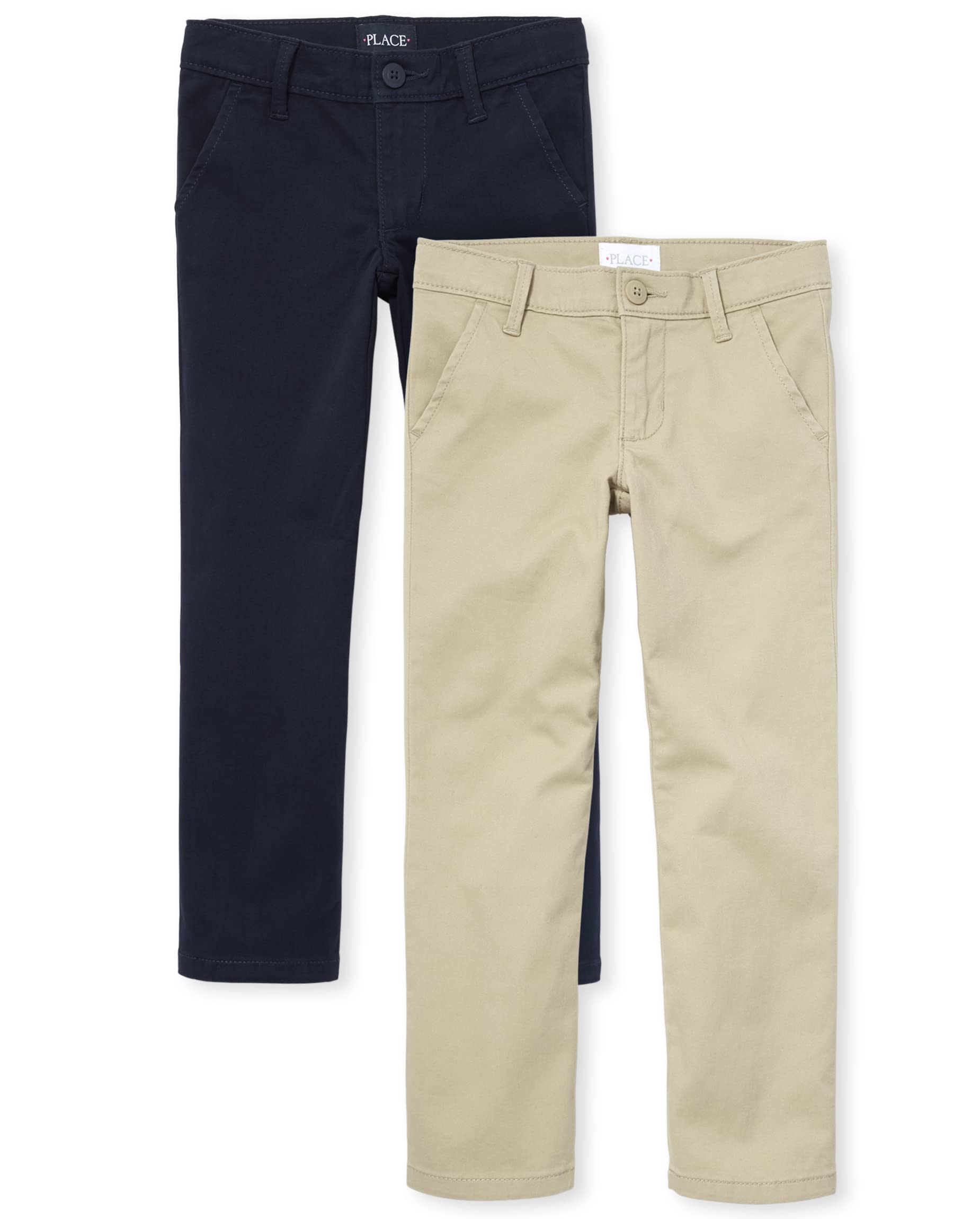 The Children's Place Girls Uniform Skinny Chino Pants 2-pack - Spodnie Dziewczynki