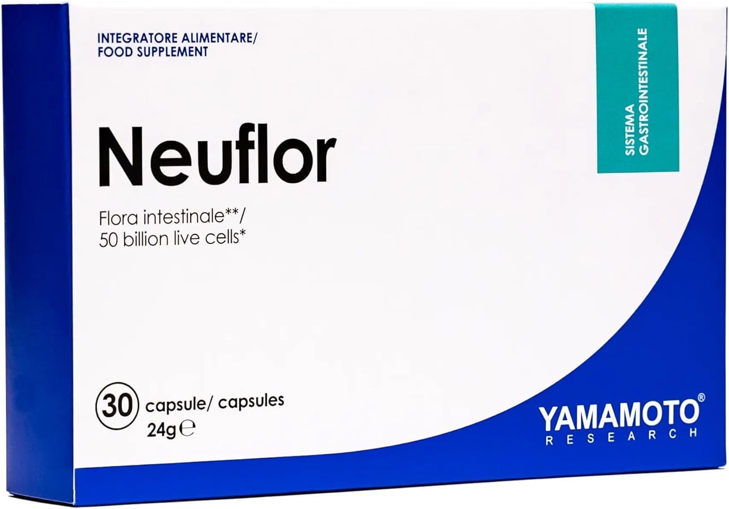 Neuflor 56 miliardi 30 capsule, probiotico per flora, 8 ceppi micro organisimi testati, migliora problemi digestivi