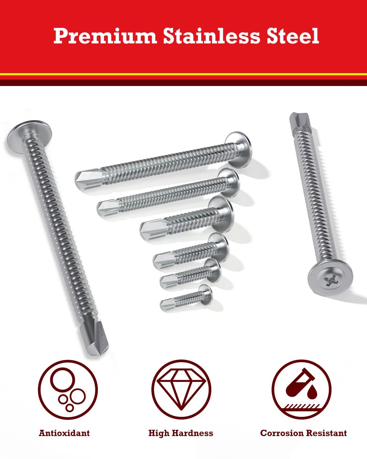 YOOPIN 250PCS Self Tapping Screws Kit - Image 4