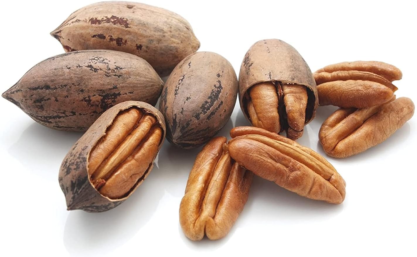 Raw Pecans in Shell, Natural Whole, Unsalted, Protein Keto Snacks, GMO Free, Gluten Free, Vegan, Essential Vitamins & Minerals, Nutrient Rich Healthy Food (1 KG)