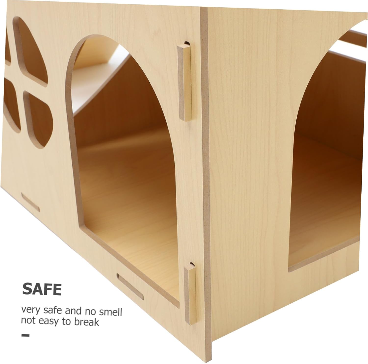 Balacoo Extra Large Sturdy Bunny Castle Steps Removable Hideout for Indoor Rabbits Guinea Pigs and Chinchillas Modular Design Round Edges and Density Board