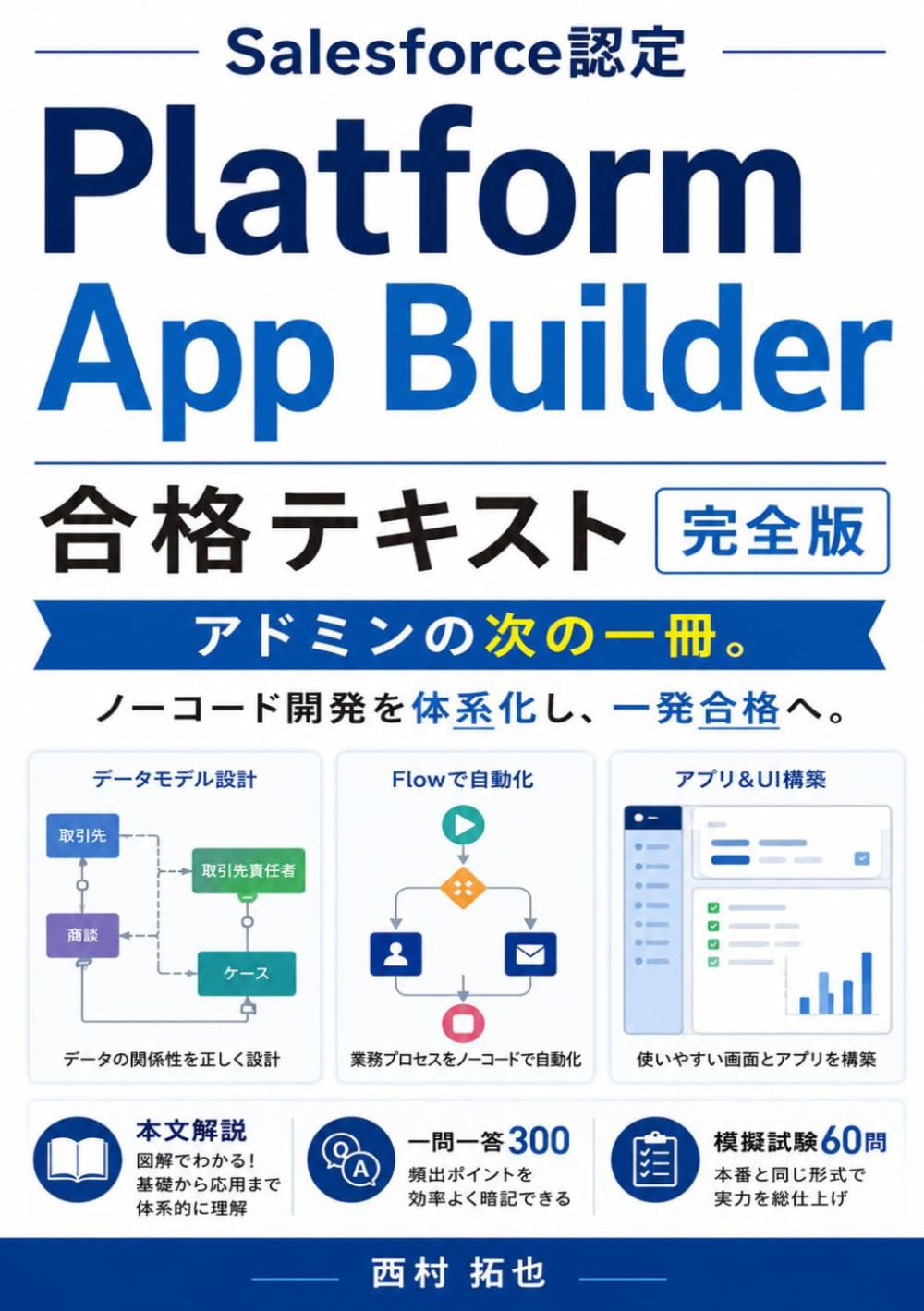 Salesforce 認定 Platform アプリケーションビルダー 合格テキスト 完全版: アドミンの次の一冊。ノーコード開発を体系化し、一発合格へ。