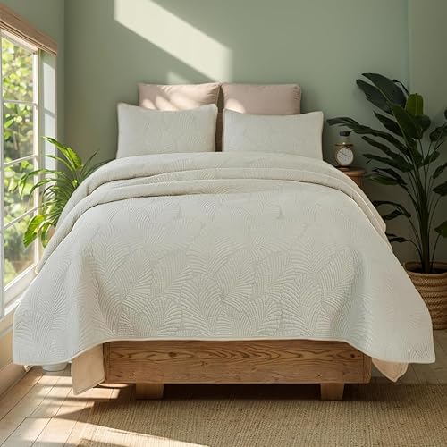 Miniatura 10 de Brandream Juego de edredón tamaño Queen de algodón de lujo bohemio con girasol colcha suave 3 piezas