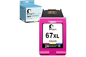 HP 67XL Ink Cartridges for Deskjet, Envy, and Envy Pro Printers (6052, 6452)