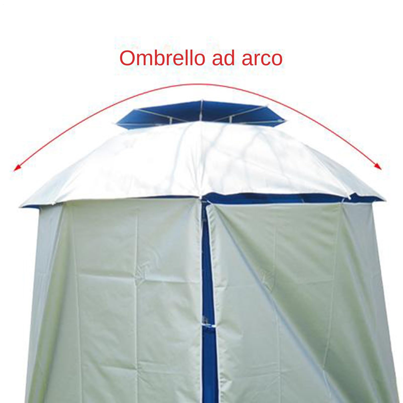 Generico Parapluie de - semi-circulaire imperméable, pare-soleil avec protection UV, auvent portable, accessoire en tissu de rechange | Tissu de parasol résistant pour protection seule