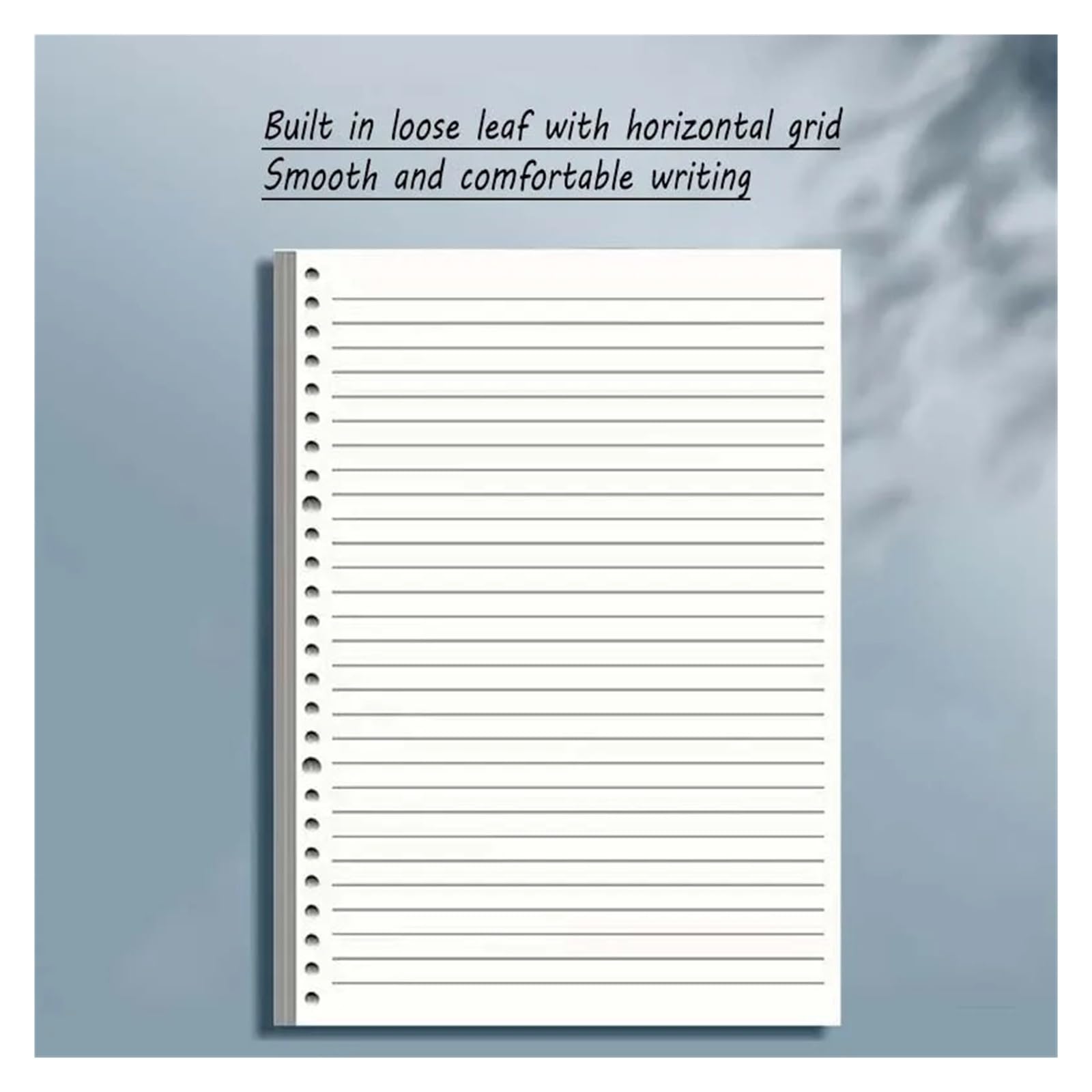 Cuaderno Espiral Libreta A5B5 con espiral personalizable de color sólido, libreta gruesa, libreta retro de hojas sueltas, cubierta impermeable(Black,B5)