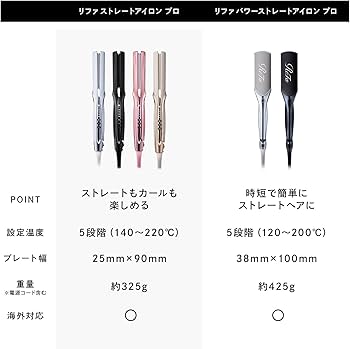 新品未使用、2点セット】リファストレートアイロンプロ(ホワイト 新品未使用、2点セット】リファストレートアイロンプロ(ホワイト