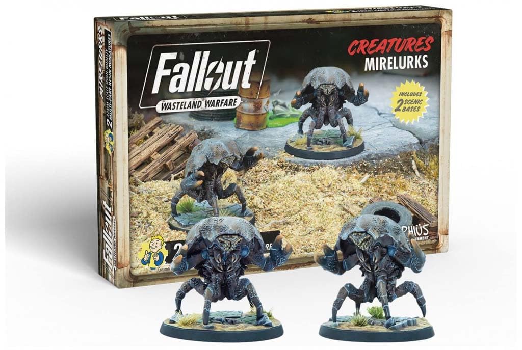 Modiphius Entertainment Fallout Wasteland Warfare Mirelurks Creatures Miniatures Set