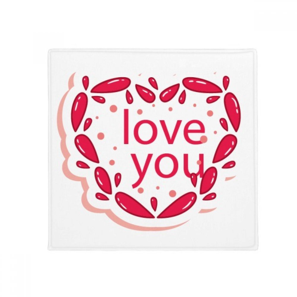 Tapis de sol anti-dérapant Coeur Rose 80x80cm pour cuisine et entrée maison