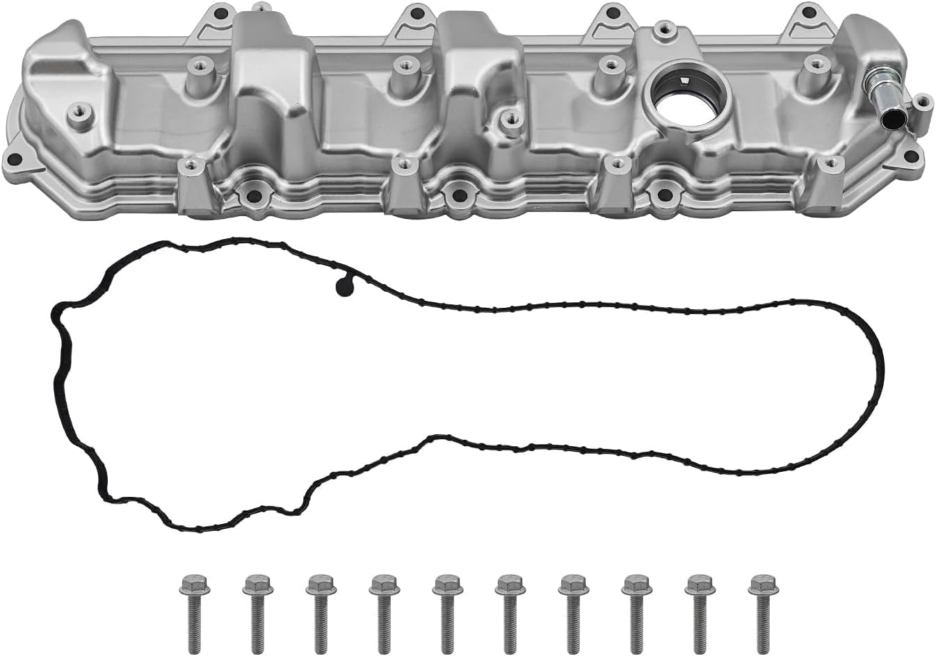 12623926 Aluminum Left Engine Valve Cover Compatible with Chevy Silverado 1500 2014-2019, Suburban 2015-2020, fits for Gmc sierra 1500 2014-2019 5.3L 6.2L, 12692546 12619980
