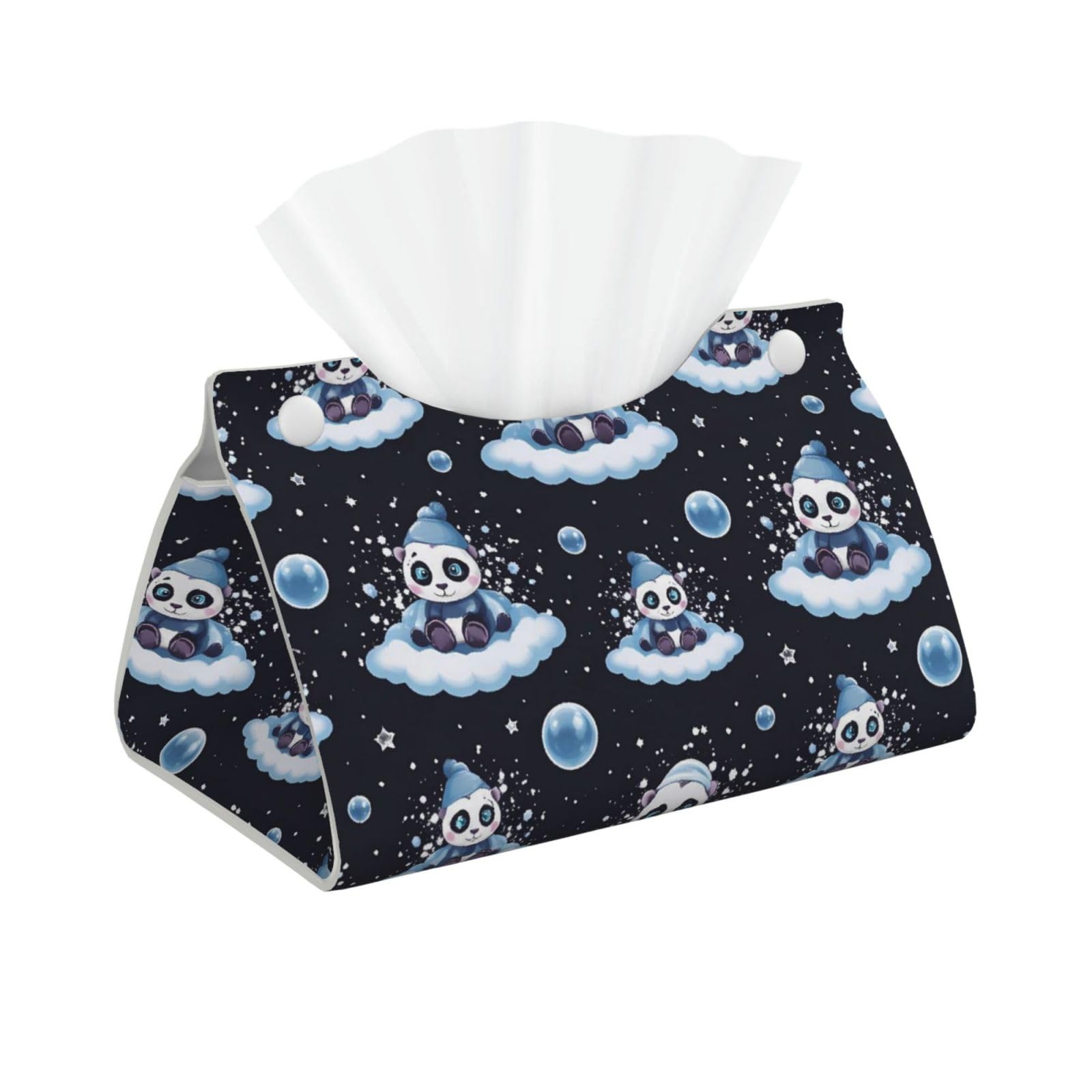 Cute Panda Long Tissue Box Cover Holder Home Decor Aesthetic 7.87'' x 5.12'' x 0.98''