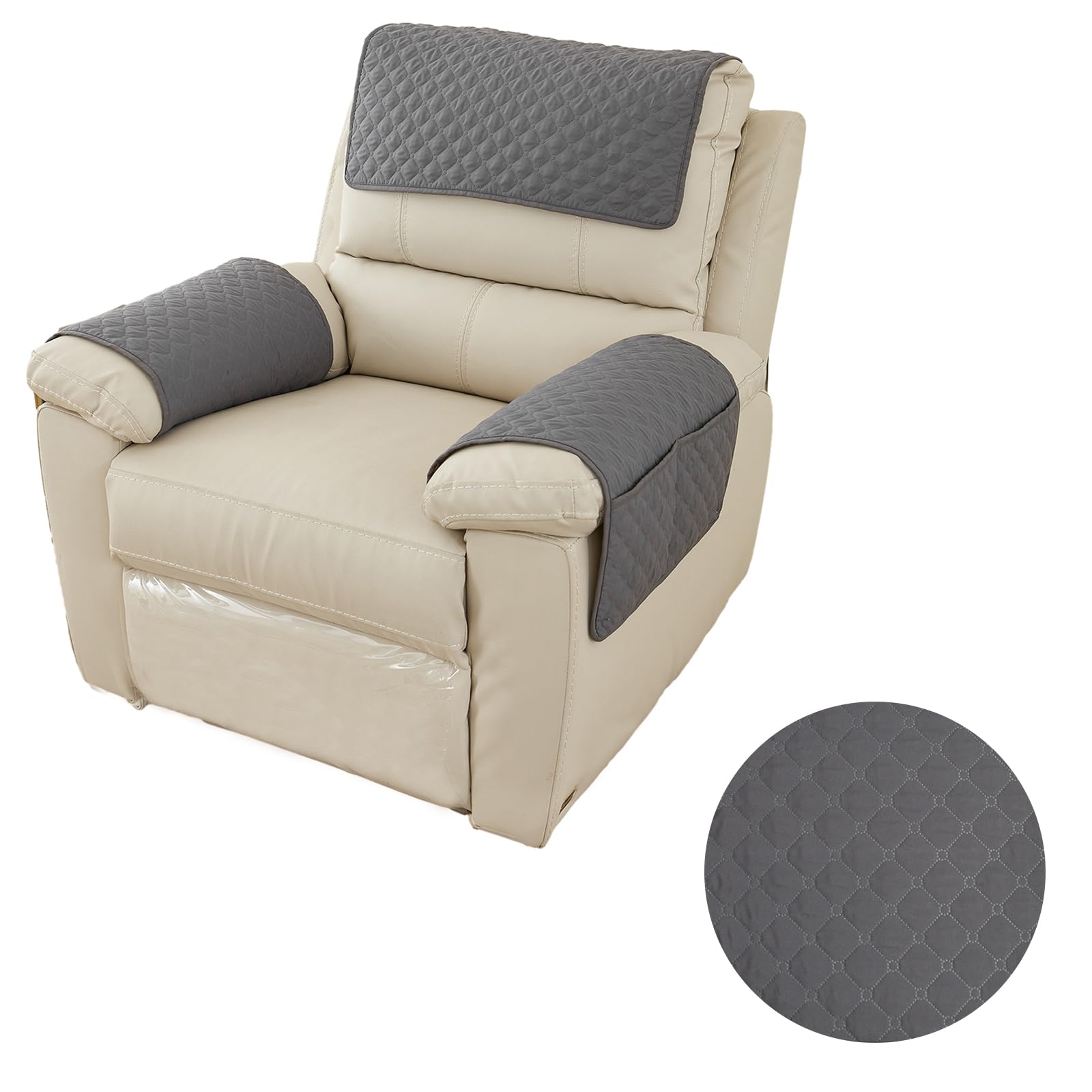 Funda Sillón Impermeable, Funda Cubre Sofá, Funda de Sofá Reclinable, Cubierta del Brazo de La Silla Reclinable, Sillón Relax Funda de Sofá para Sillón Reclinable, Silla, Sofá