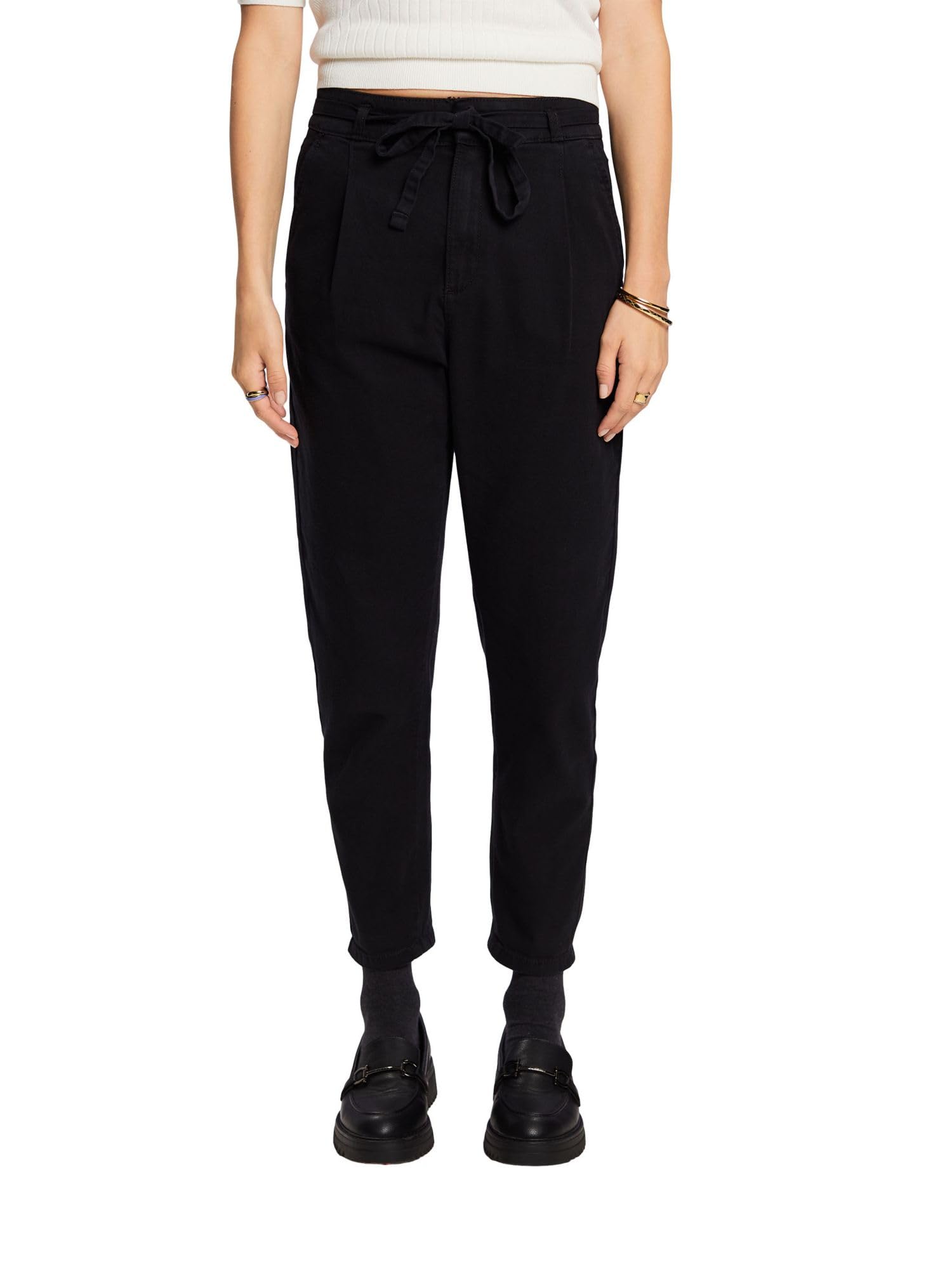 Esprit Women's 001/Black Edc Trousers, 30W X 30L