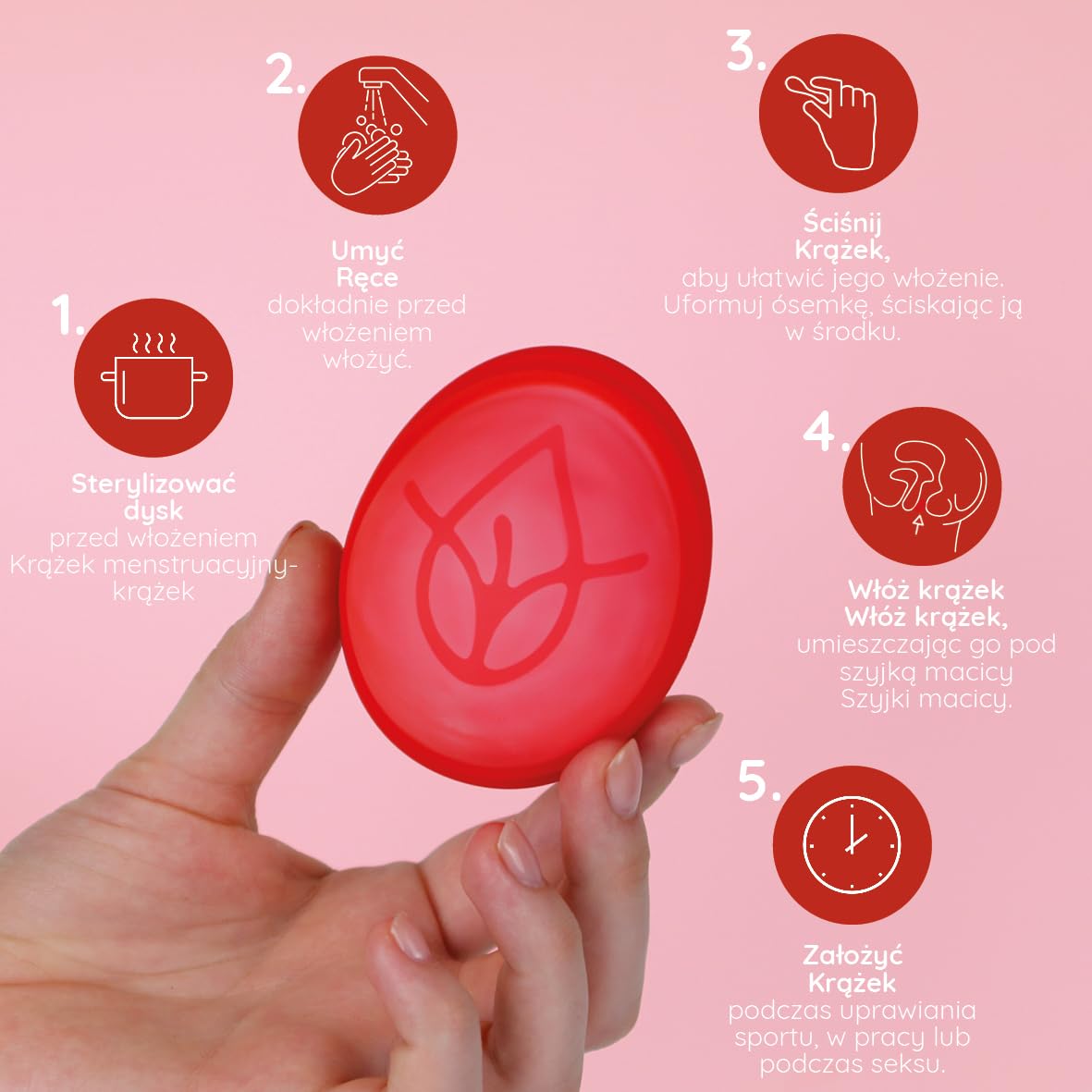 Krążek menstruacyjny MYLILY® zestaw 2 sztuk | 100% silikon medyczny I okres | krążek menstruacyjny I zrównoważony i oszczędny I krążek menstruacyjny | wielokrotnego użytku I S + L