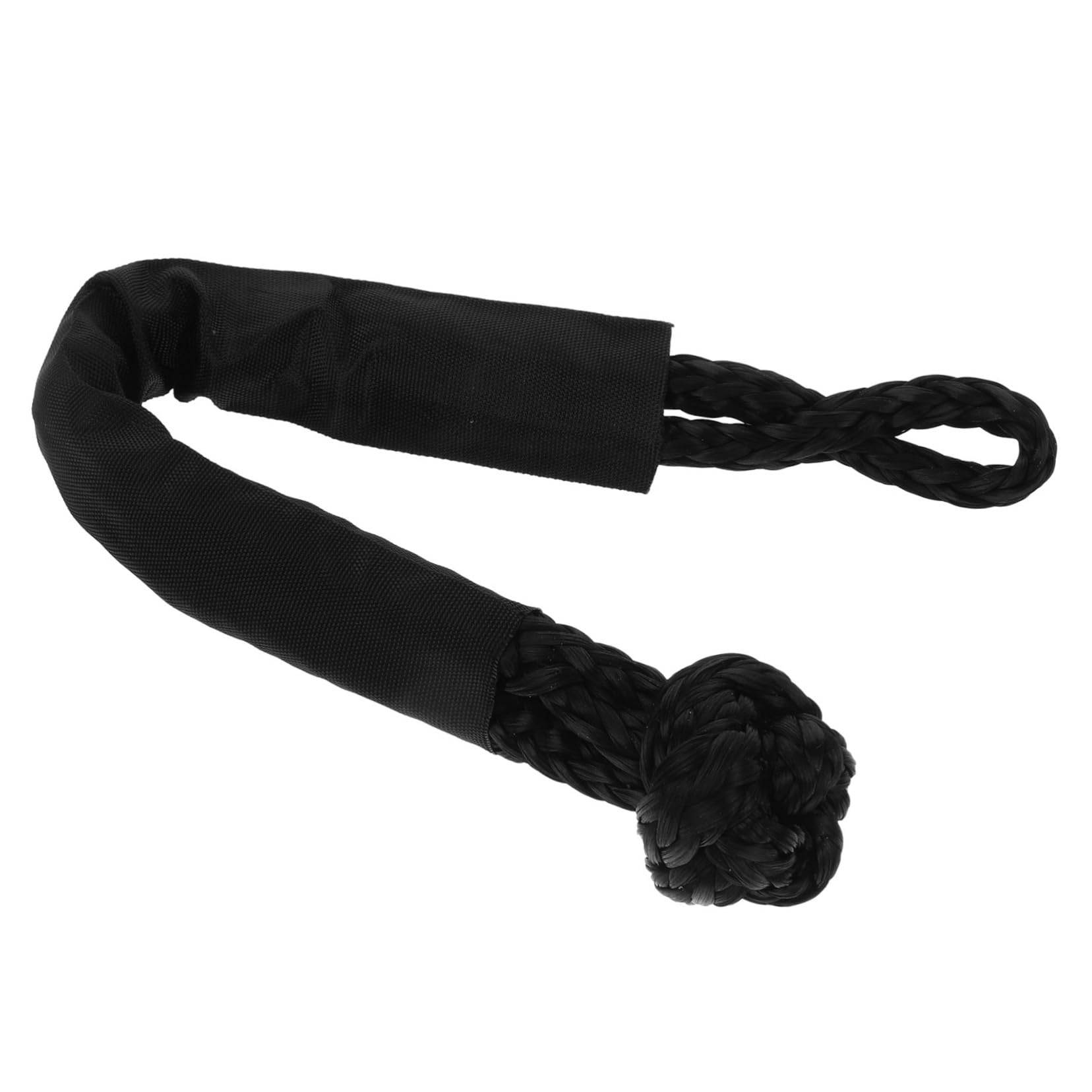 PRETYZOOM Car Flexible Shackle Winch Rope Lasso Straps Tow Straps Heavy Duty Towing Recovery Synthetic Cable Random Color