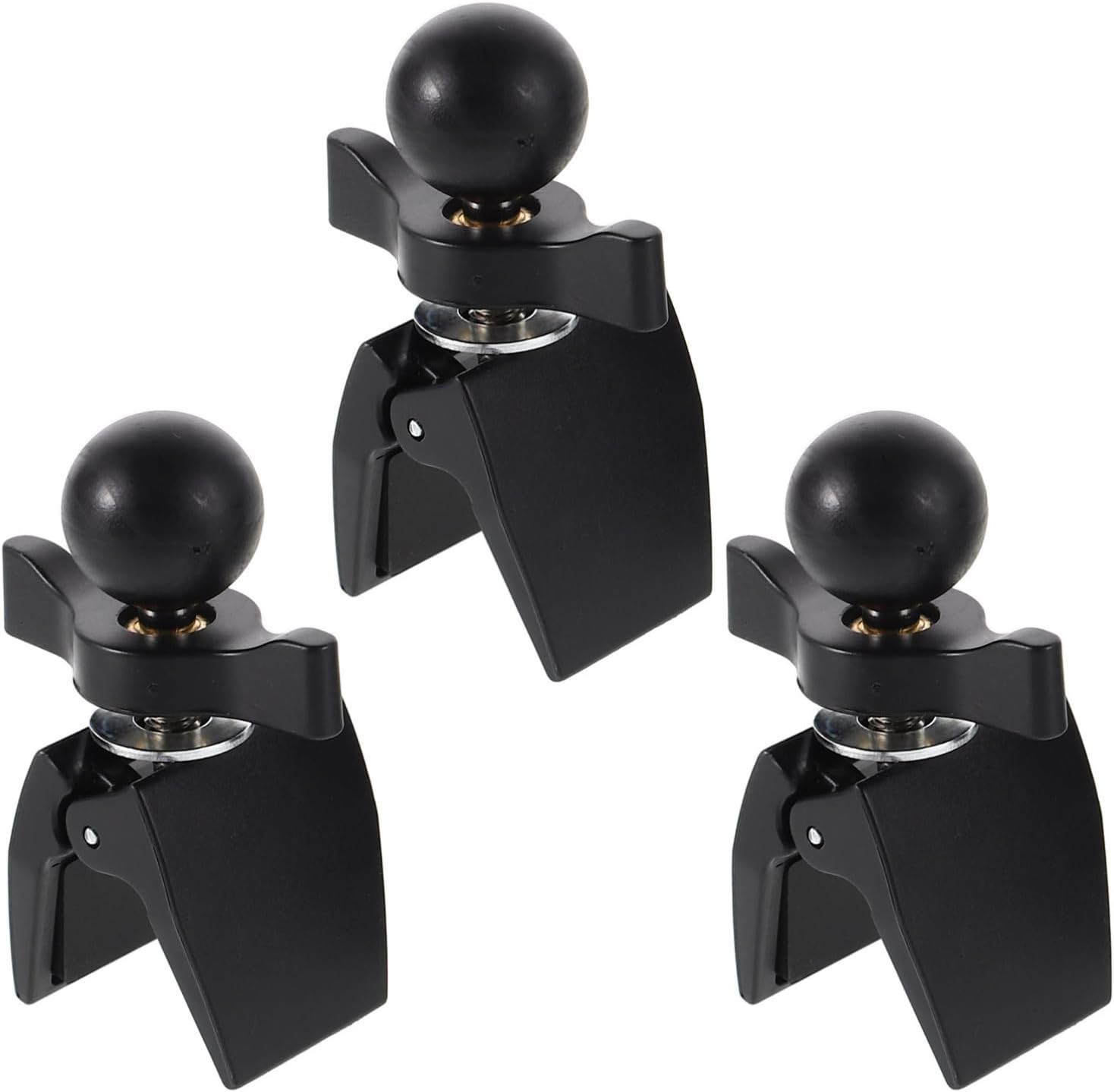 3pcs Car Air Vent Clip with 17mm Ball Head Base Universal Phone Mount Replacement for Charger Fits Horizontal Vertical and Circular Car Vents Lightweight Plastic for Truck