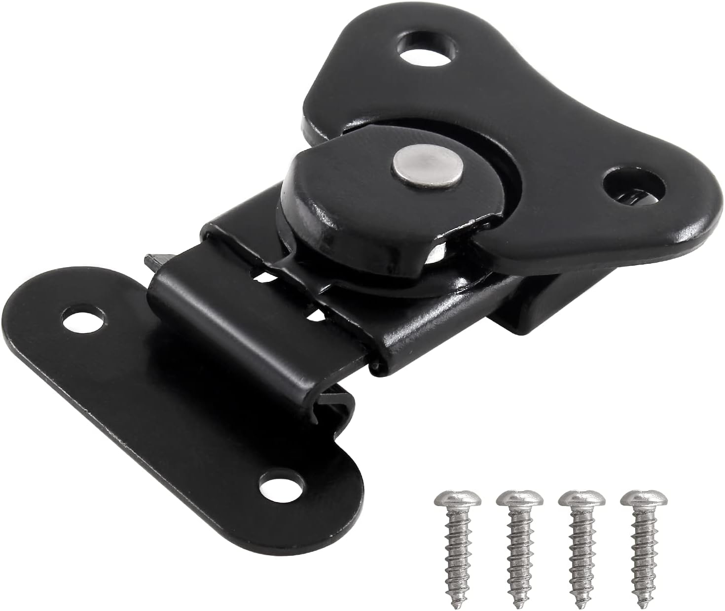 4 Pack Butterfly Latches Black Suitcase Latches 304 Stainless Steel Butterfly Buckle Latch Twist Latch