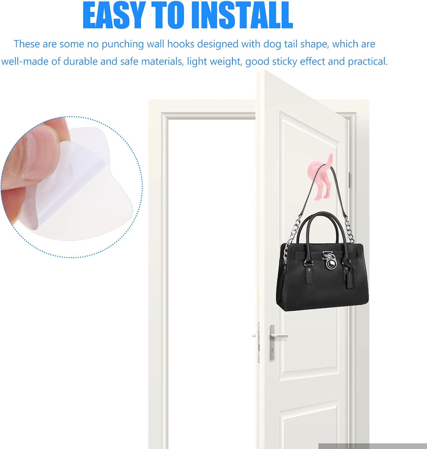 10 Pcs Towel Hook Bag Hooks Black Suits Purse Hooks Keychain Hook Dog Butt Hanger Iron Dog Loose Hook Coat Wall Hooks Plastic Hangers Hat Abs Earth Tones Pink Wallet, Pinkx2pcs
