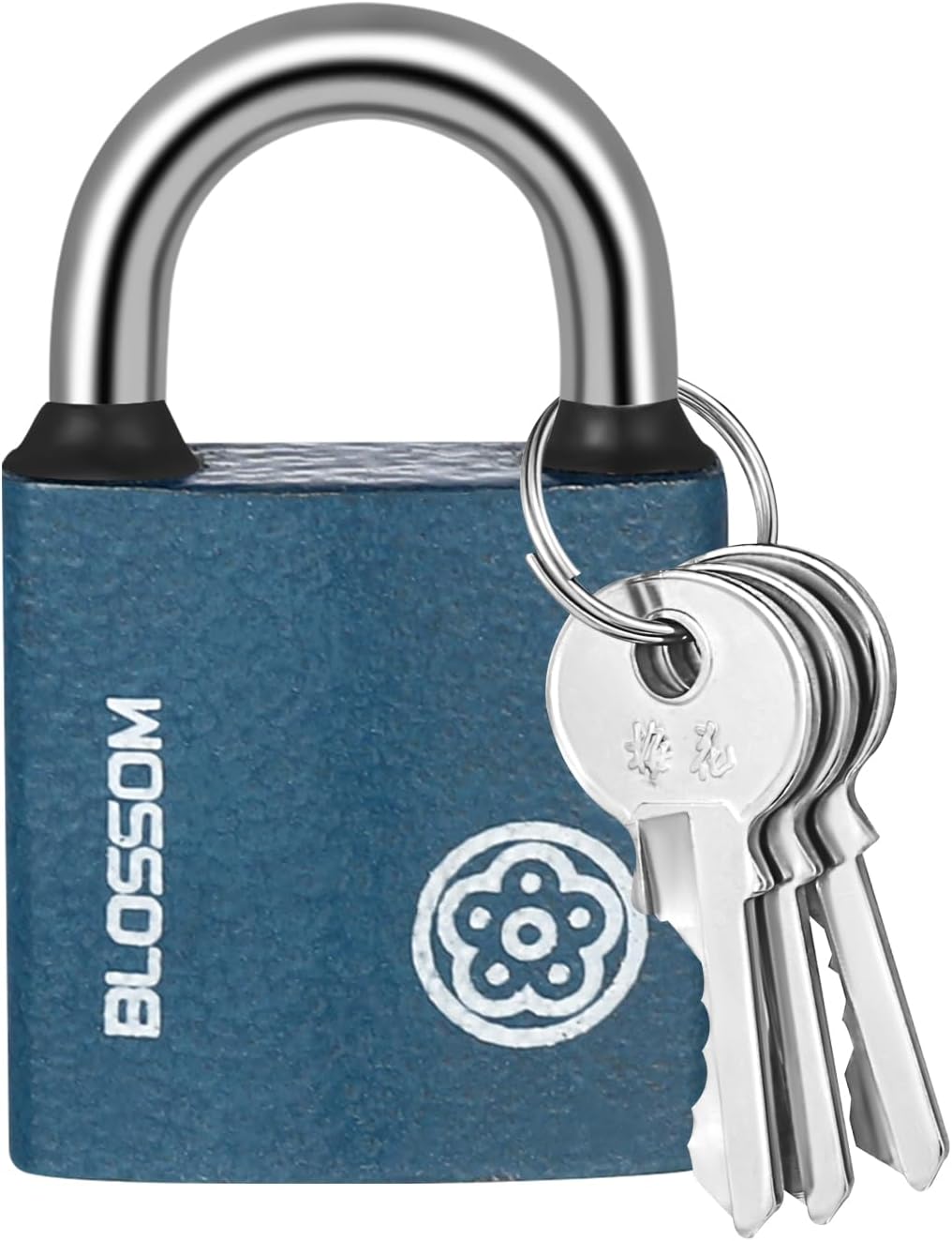 RosewineC Heavy Duty Padlock - Iron Padlock with 3 Keys, Weatherproof Security Lock for Shed, Warehouse, Fence, Office (32 MM)