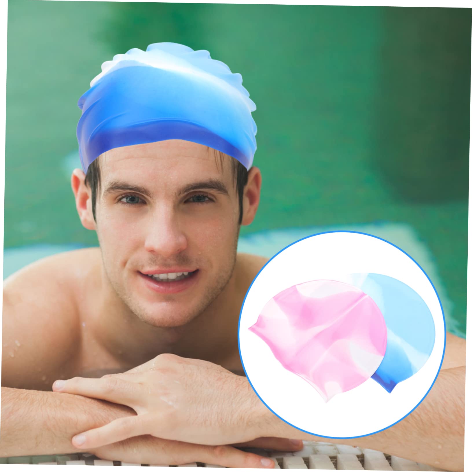 BESPORTBLE Gorro De Natación De Silicona Gorros Gafas De Natación Gorro De Natación para Sombrero Gorro De Natación para Mujeres Gorro De Natación para Mujeres Gorro De Ducha De